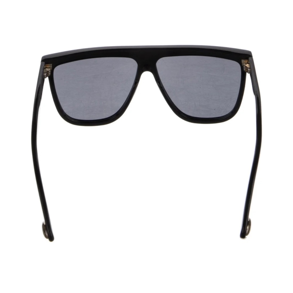 Gucci Flat Top Black Sunglasses with Dark Lenses - Picture 2 of 8